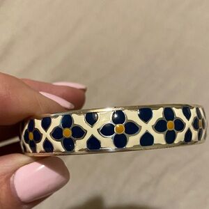 Brighton Blue and Cream Floral Bracelet